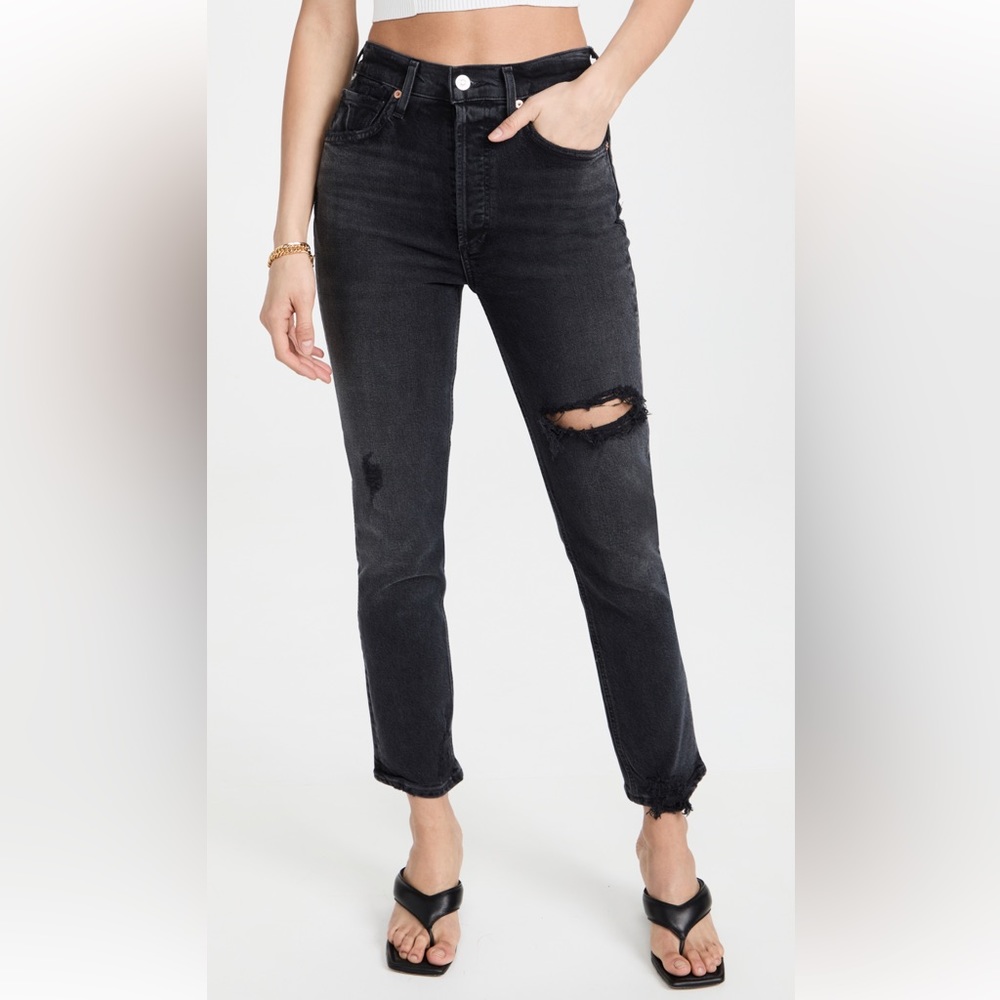 CITIZENS OF HUMANITY JOLENE HIGH RISE VINTAGE SLIM HUSH HUSH size 27 - Picture 9 of 9